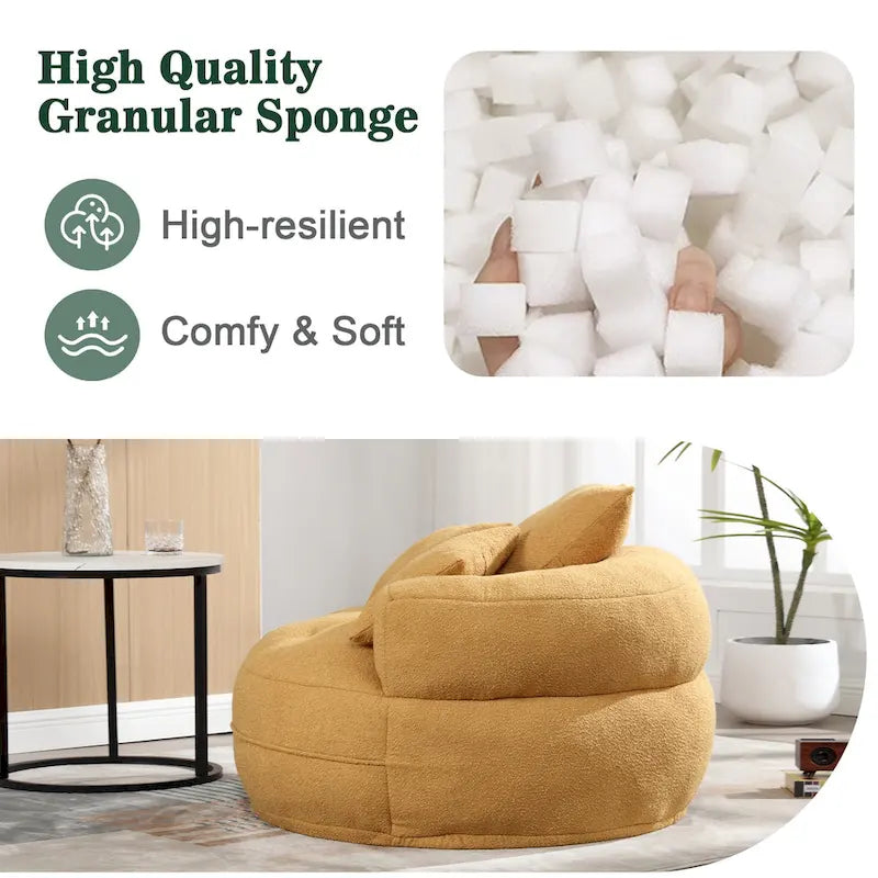 Fauteuil rond paresseux ?C blanc/bleu/gris/jaune/orange/rouge rosé/bleu marine/vert, une ou deux places