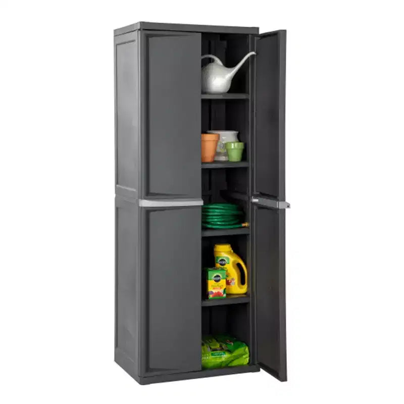 Lot de 2 organiseurs Sterilite pour armoire de rangement de garage, avec 4 étagères réglables, gris