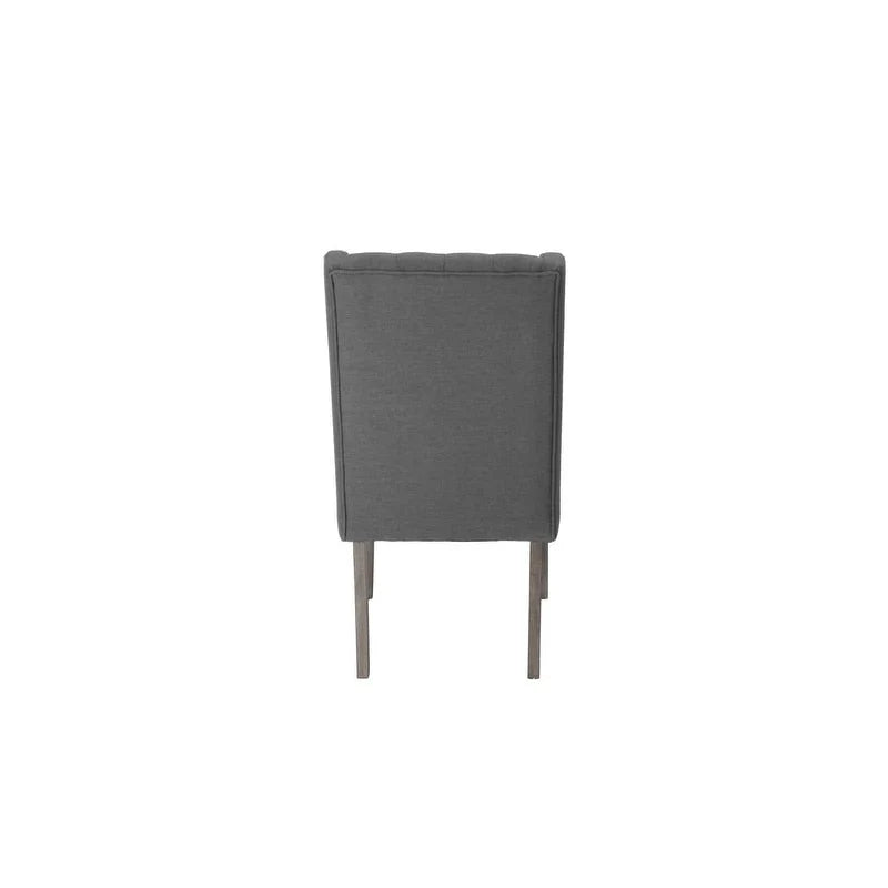 Ensemble de salle à manger rustique extensible gris Best Quality Furniture de 9 pièces