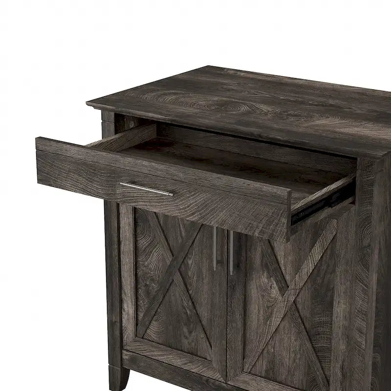 Biurko sekretarzyk Key West z szafką do przechowywania marki Bush Furniture
