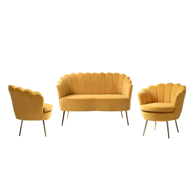 Xabier 52-Zoll-3-teiliges Wohnzimmer-Set von HULALA HOME