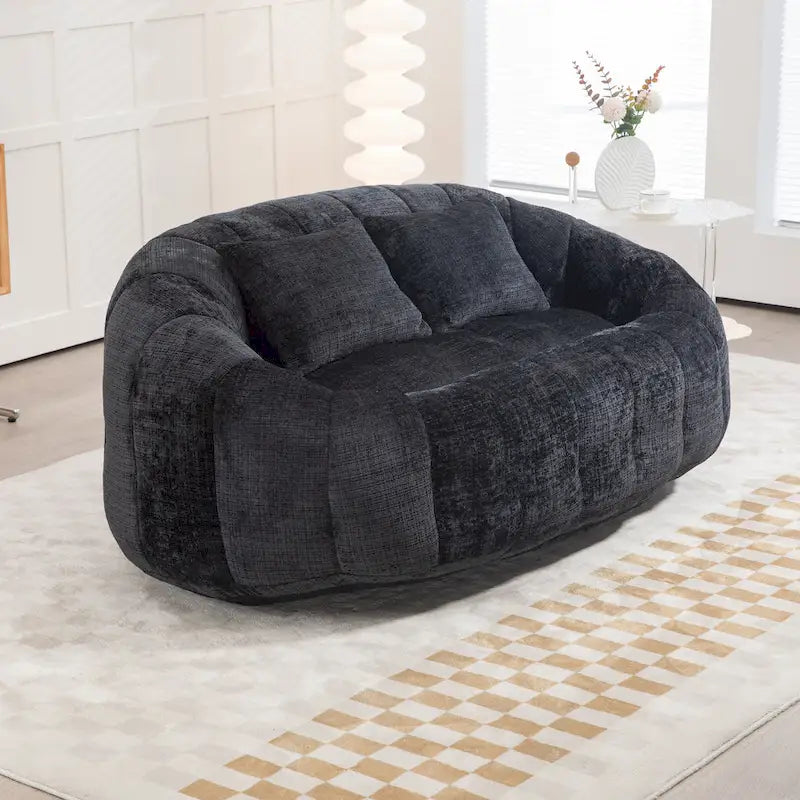 GDFStudio – Laurel Chenille-Sofa für 2 Personen mit hochdichtem Schaumstoff und übergroßem Komfort