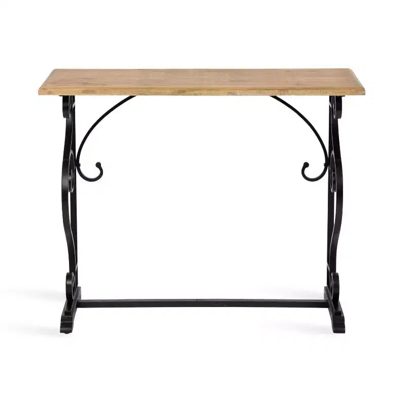 Rectangle Wood Console Table – 13x36x30, Black
