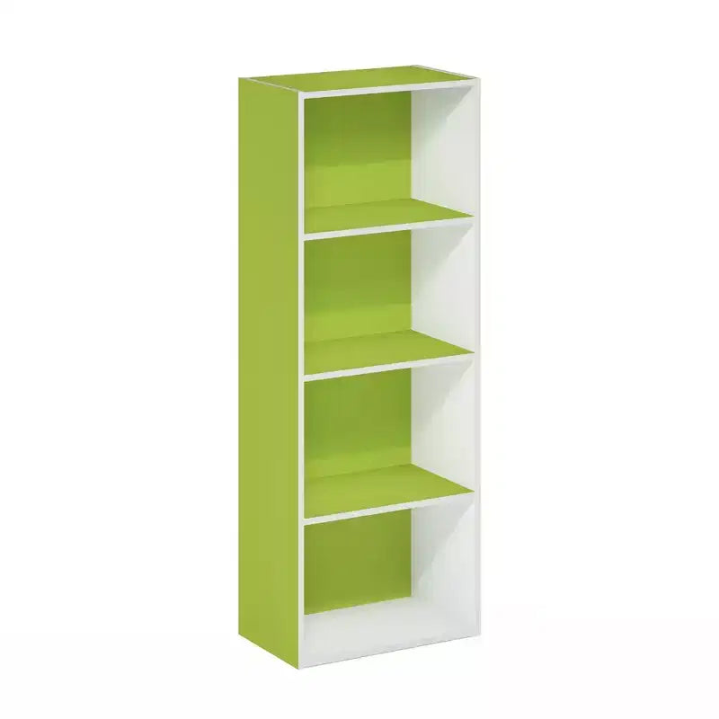 4-Tier Open Bookcase – 4-Cube Display Cabinet, Floor Standing Storage Shelves