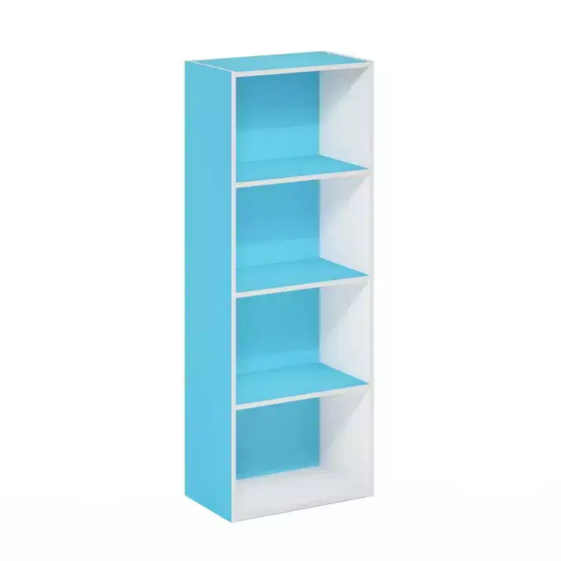 4-Tier Open Bookcase – 4-Cube Display Cabinet, Floor Standing Storage Shelves