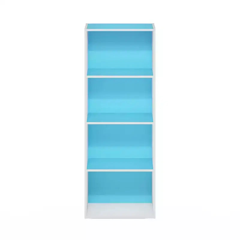4-Tier Open Bookcase – 4-Cube Display Cabinet, Floor Standing Storage Shelves
