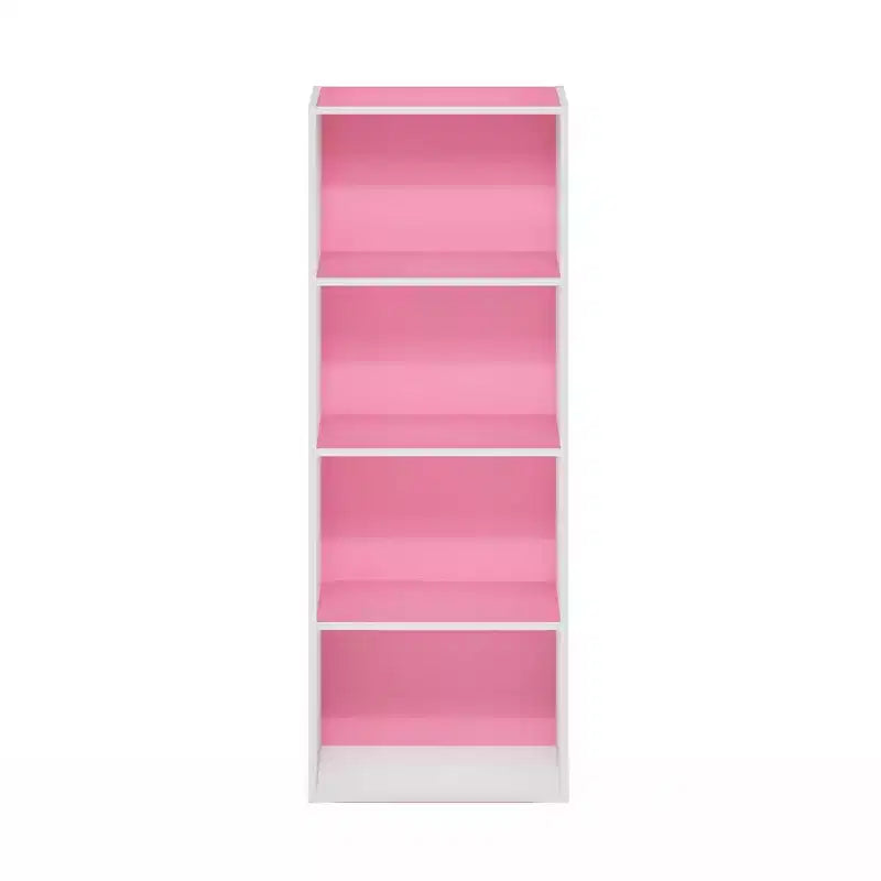 4-Tier Open Bookcase – 4-Cube Display Cabinet, Floor Standing Storage Shelves