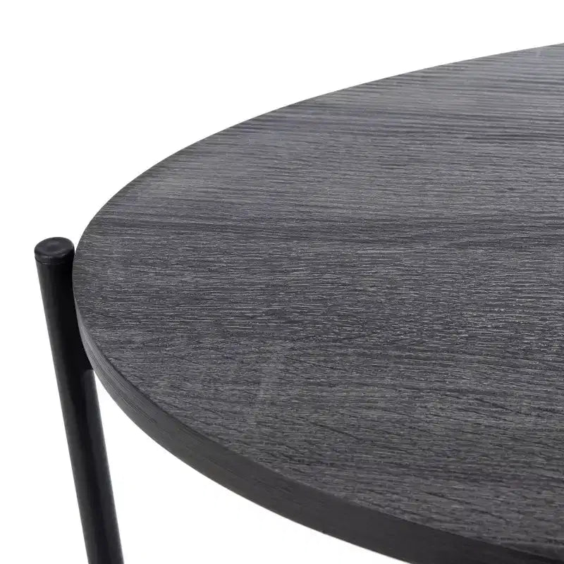 Sven Side Table – Dark Grey Oak/Black