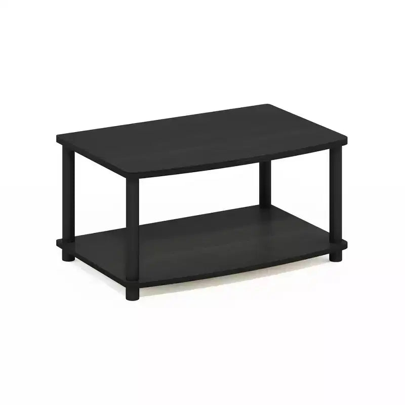 Industrial TV Stands Media Entertainment Center with 2-tier Open Storage Shelves