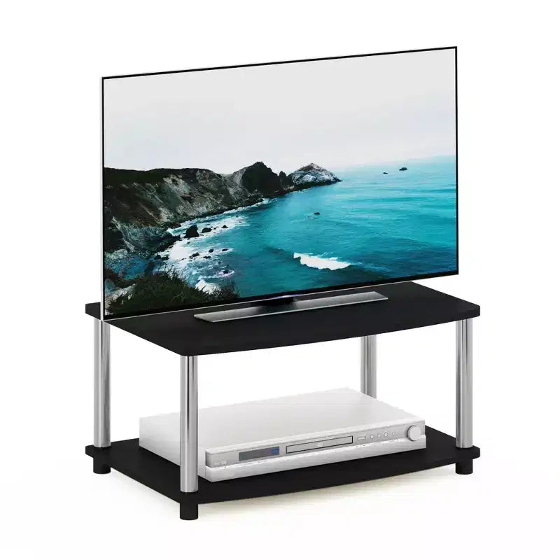 Industrial TV Stands Media Entertainment Center with 2-tier Open Storage Shelves