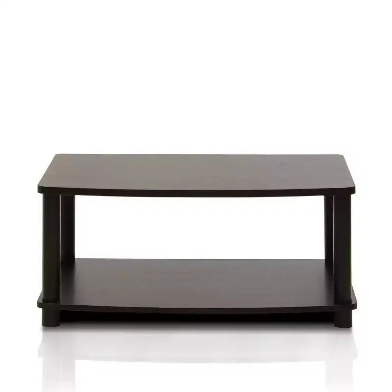 Industrial TV Stands Media Entertainment Center with 2-tier Open Storage Shelves