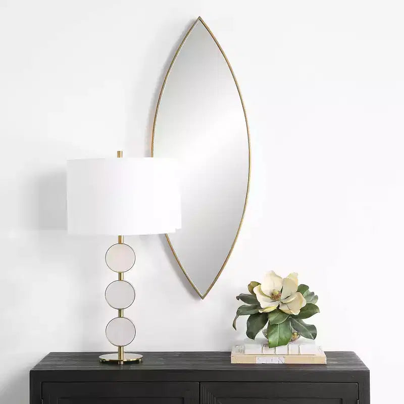 Ellipse Golden Bronze Wall Mirror – 14"x39¾"