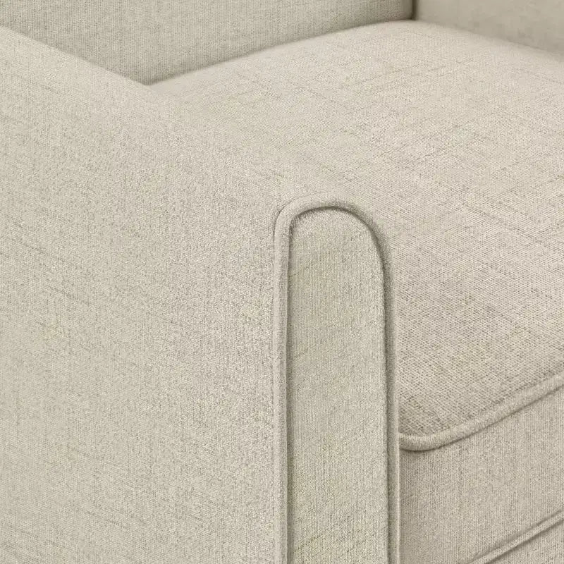 Slipcover Accent Armchair – Track Arm, Skirted Base, Removable Cushion