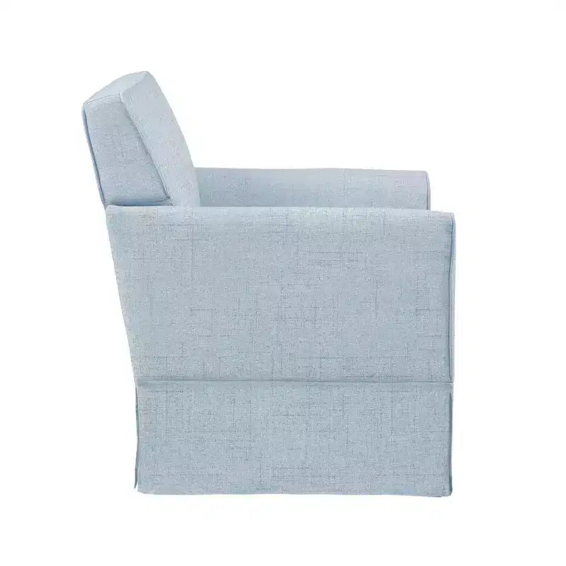 Slipcover Accent Armchair – Track Arm, Skirted Base, Removable Cushion