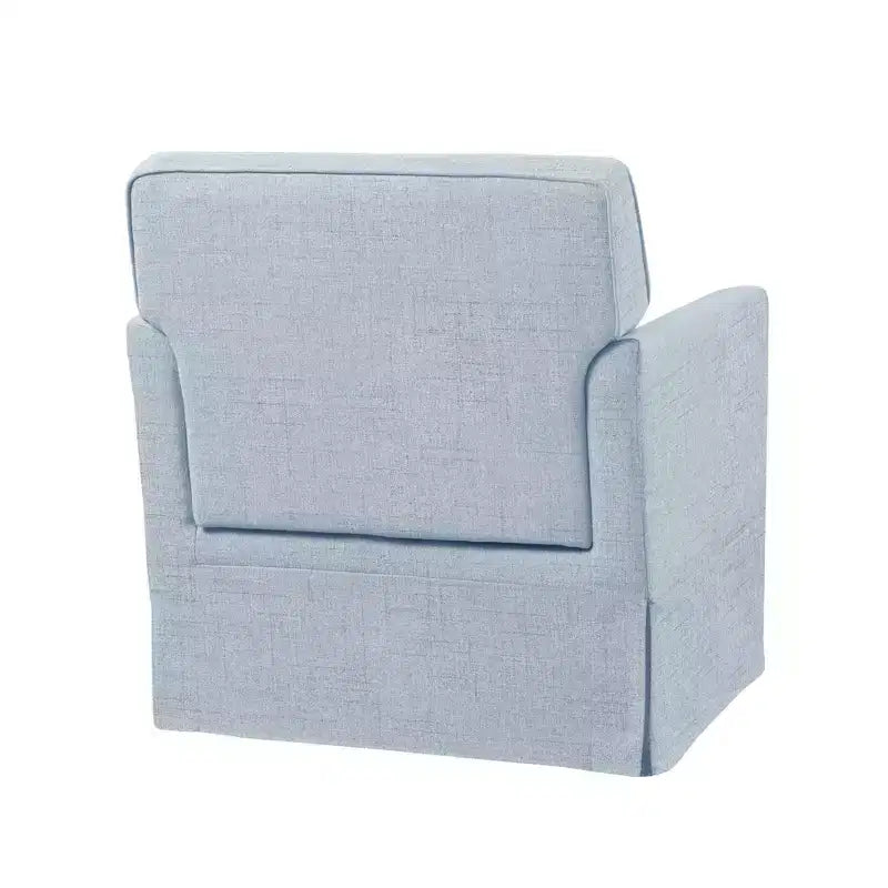 Slipcover Accent Armchair – Track Arm, Skirted Base, Removable Cushion