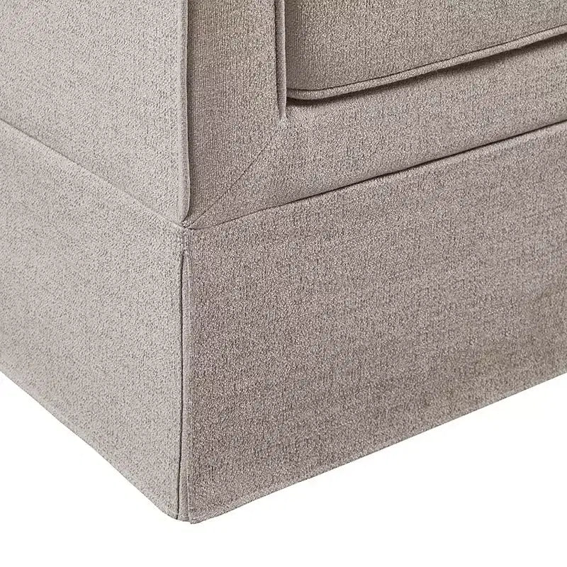 Slipcover Accent Armchair – Track Arm, Skirted Base, Removable Cushion