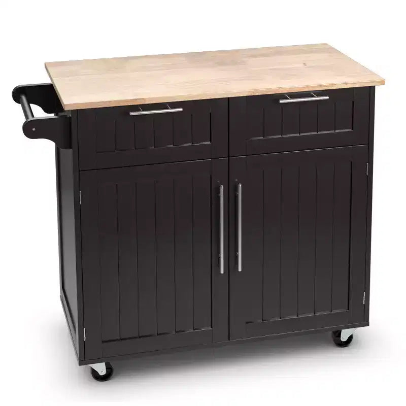 Rolling Kitchen Cart Island – Heavy Duty Storage Trolley with Drawers & Cabinet