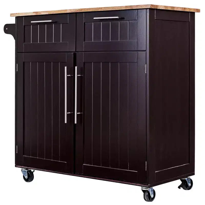 Rolling Kitchen Cart Island – Heavy Duty Storage Trolley with Drawers & Cabinet