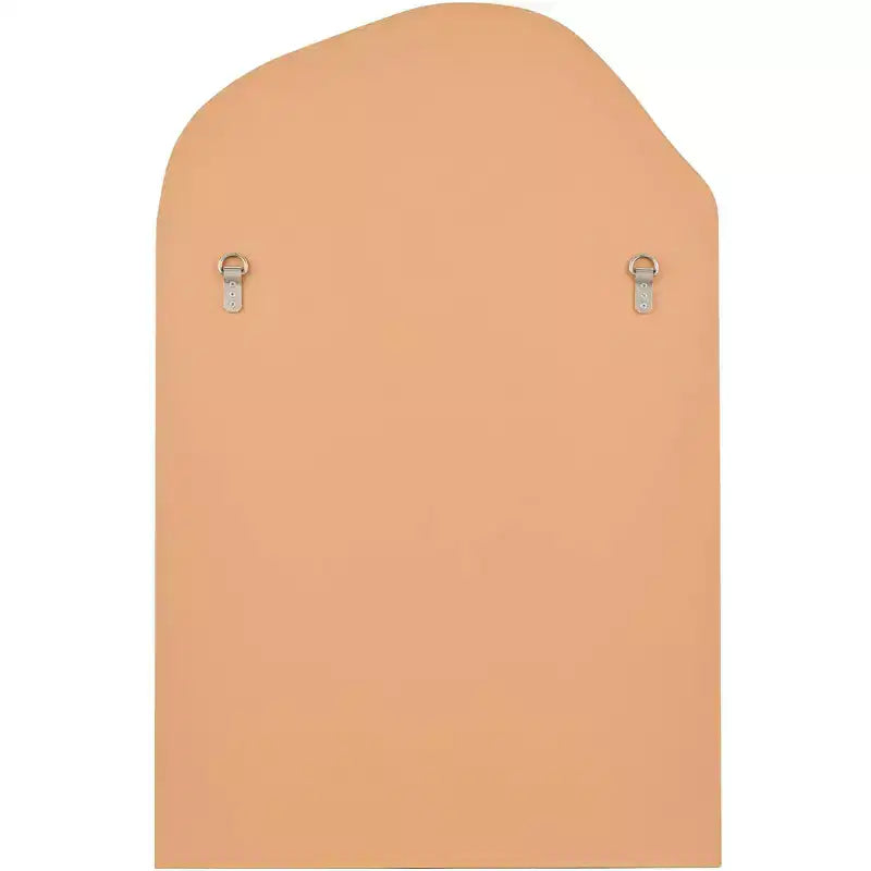 Arch Top Vanity Wall Mirror – Beveled Glass, Gold Wood Frame, 26" Wide
