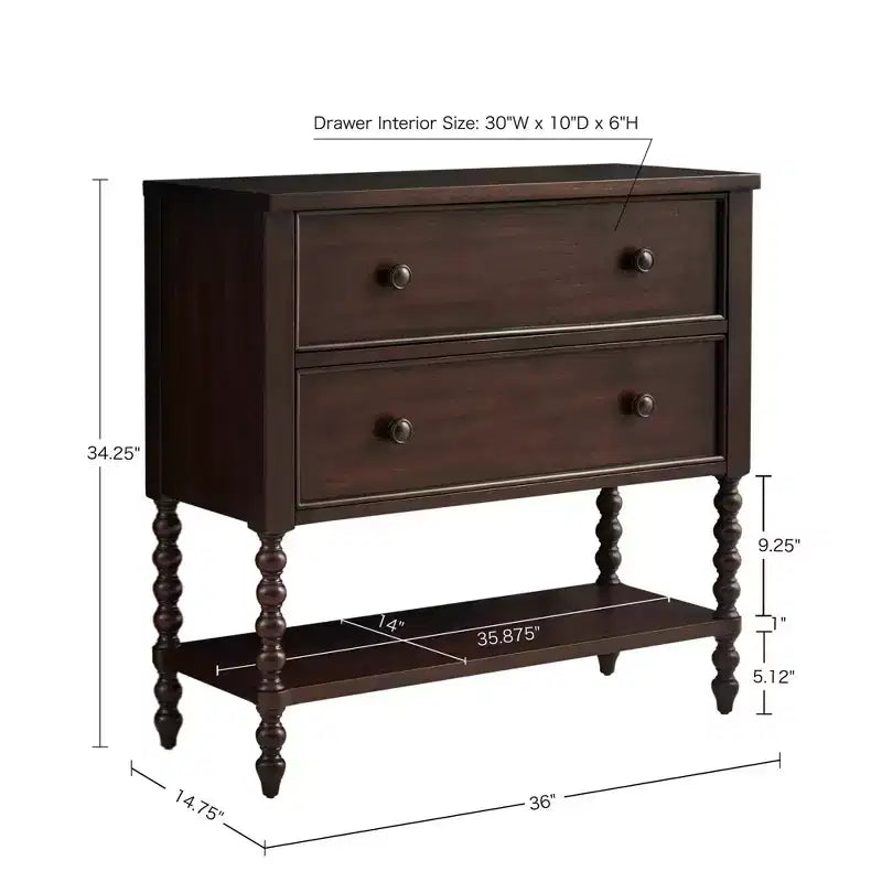 Farmhouse 2-Drawer Console Table