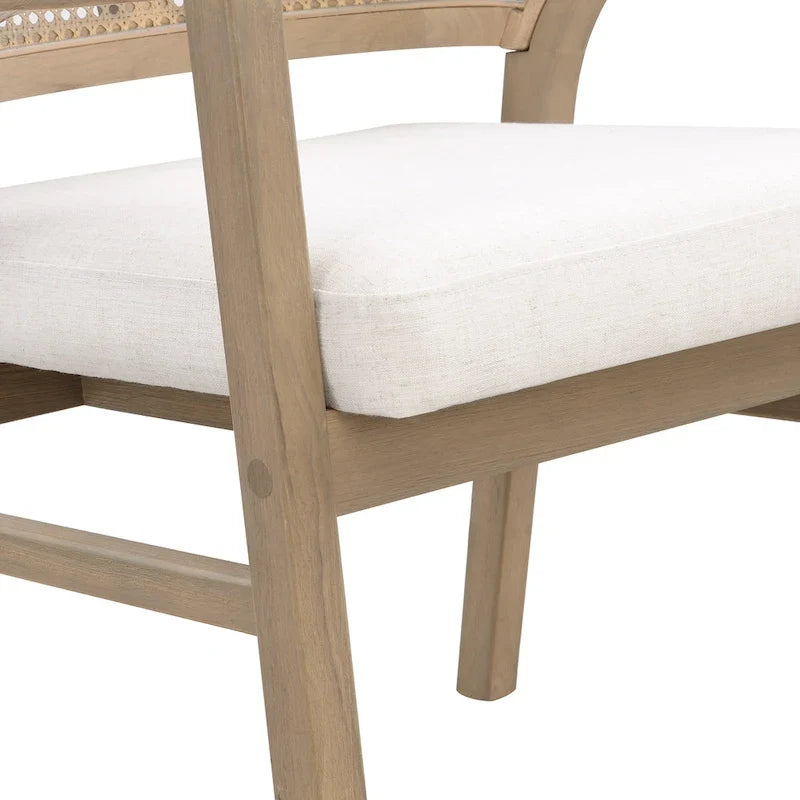 Christopher Knight Home - Eetkamerstoel met rieten bekleding (set van 2)