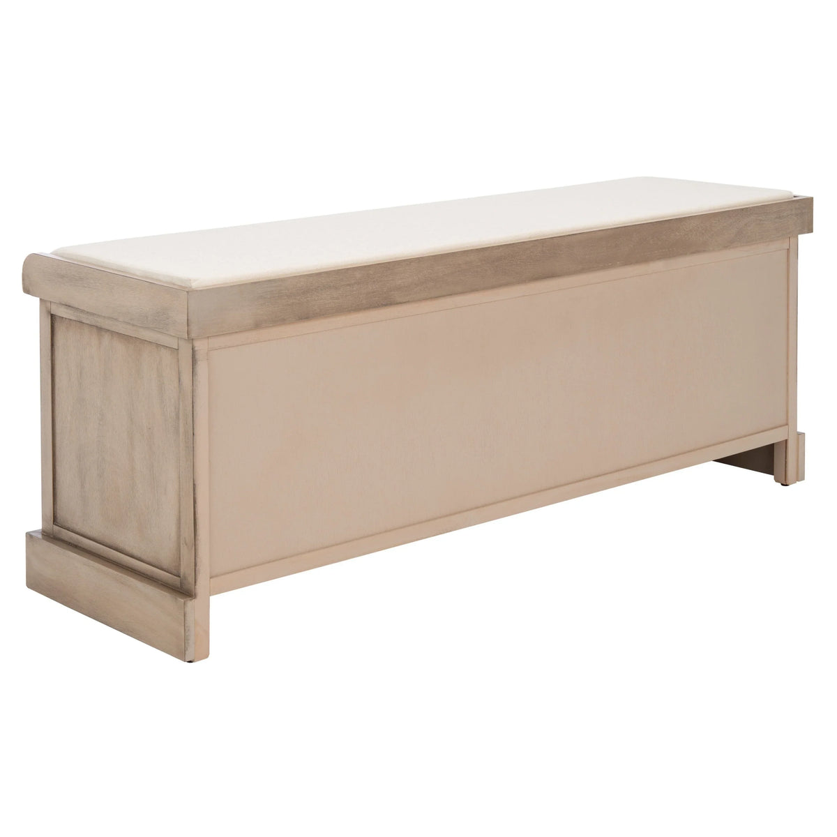 SAFAVIEH Fiorello minderli, 3 çekmeceli depolama pufu - 47.3 W x 15 L x 19 H - 47Wx15Dx19H
