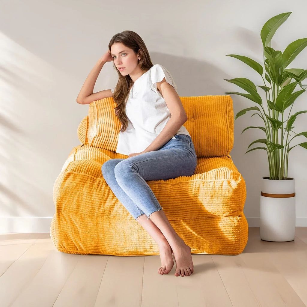 8 Corduroy vouwbare slaapbank, eenpersoons