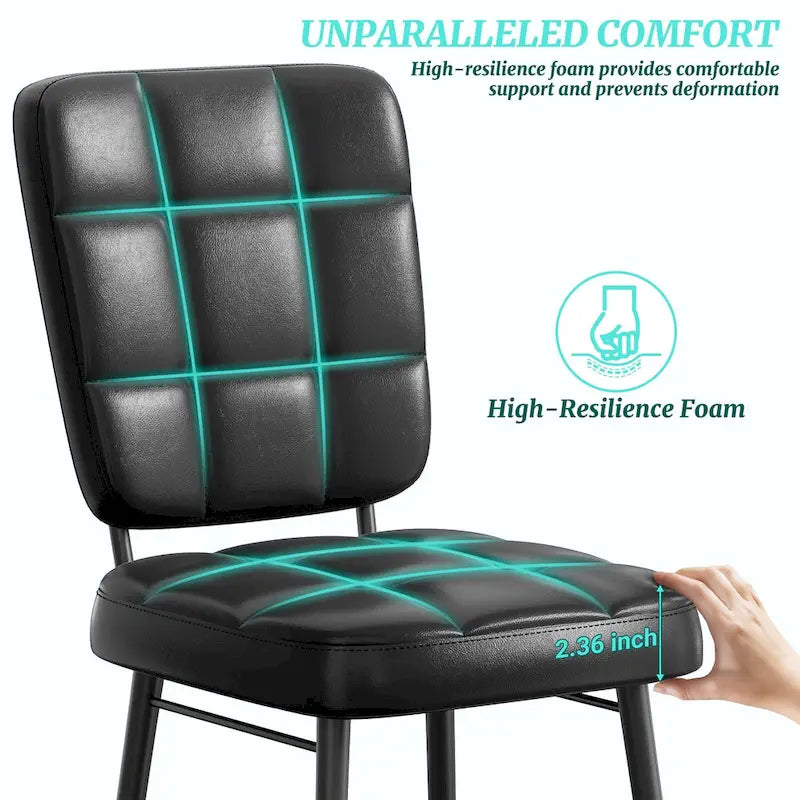 Moderne eetkamerstoelen, set van 2/4/6/8, gestoffeerde keukenstoelen met dik kussen voor de eetkamer