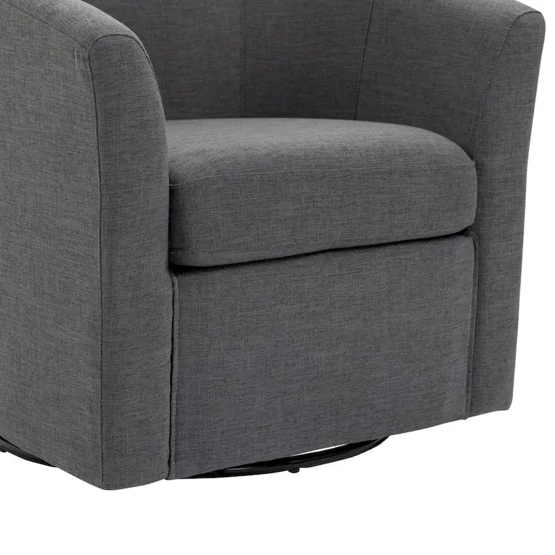 Set van 2 moderne gestoffeerde draaibare kuipstoelen voor de woonkamer