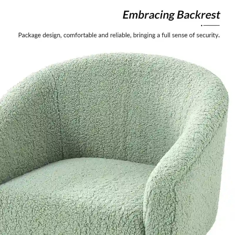 Sheila moderne fauteuil van 30 W met bouclébekleding en poten van massief hout, set van 2, van HULALA HOME