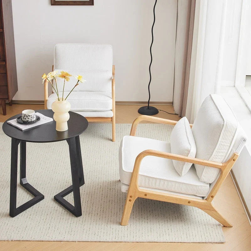 Fauteuil d’appoint rembourré moderne du milieu du siècle
