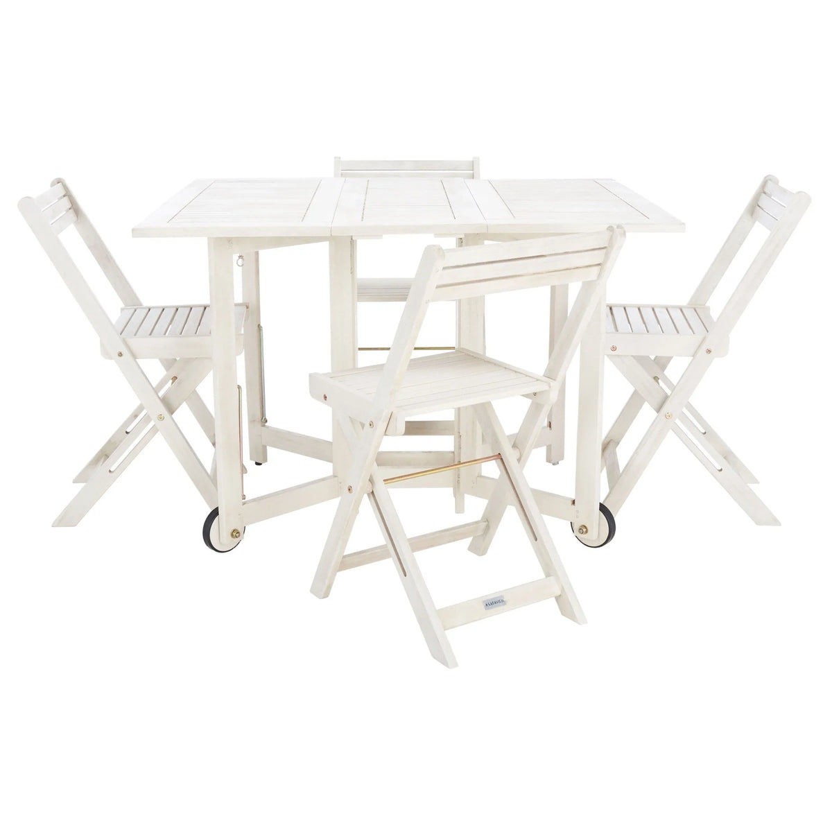 SAFAVIEH Brandy 5-delige tuinmeubelset met eettafel - 43B x 35D x 29H