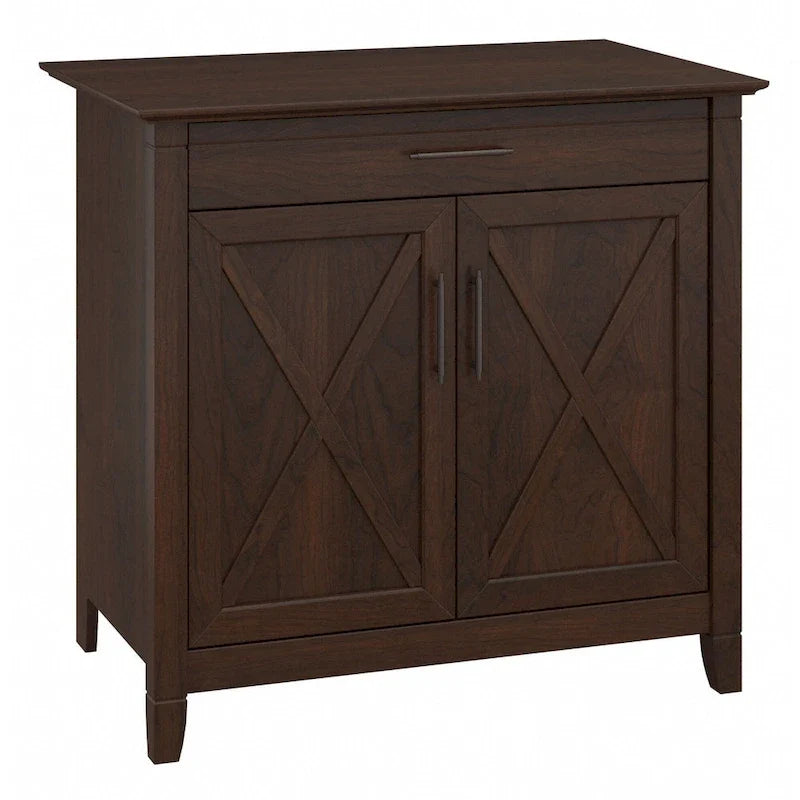 Biurko sekretarzyk Key West z szafką do przechowywania marki Bush Furniture
