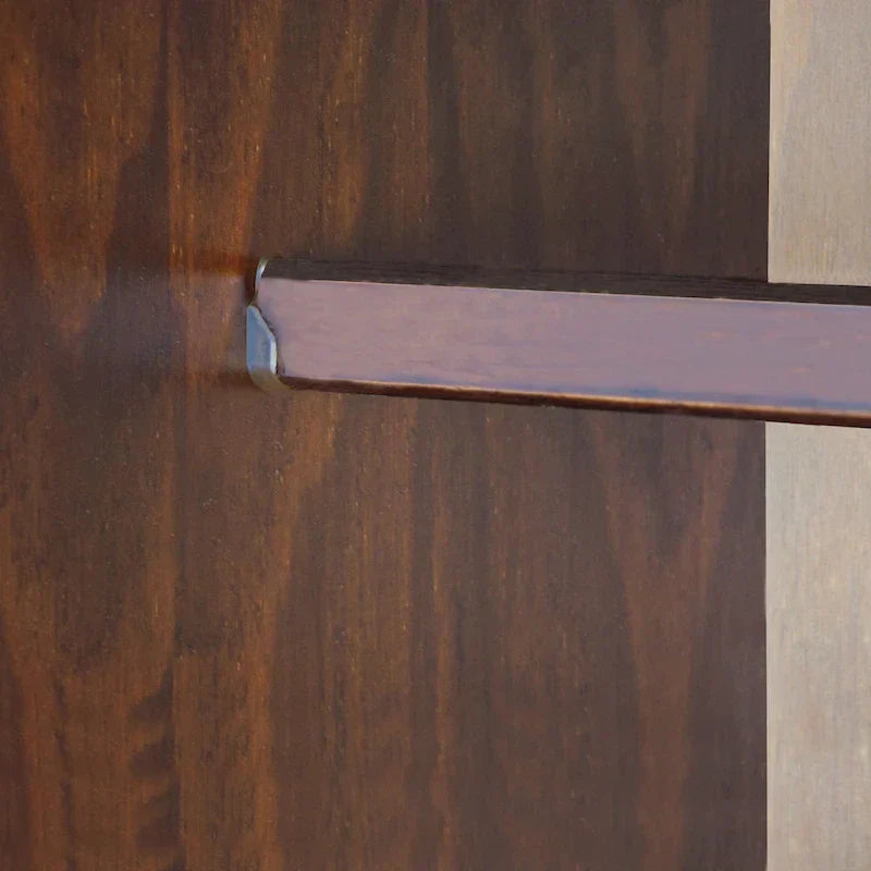 Palace Imports Kyle-kledingkast met 4 deuren, 100% massief hout, met deuren van massief hout of spiegeldeuren