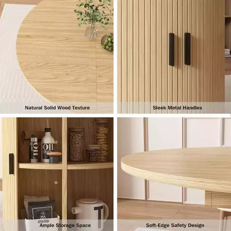 Dyonery 63 uitschuifbare ronde keukentafel voor de eetkamer met opbergrek met 2 niveaus, met voet, houten ovale ronde eettafel, walnoot