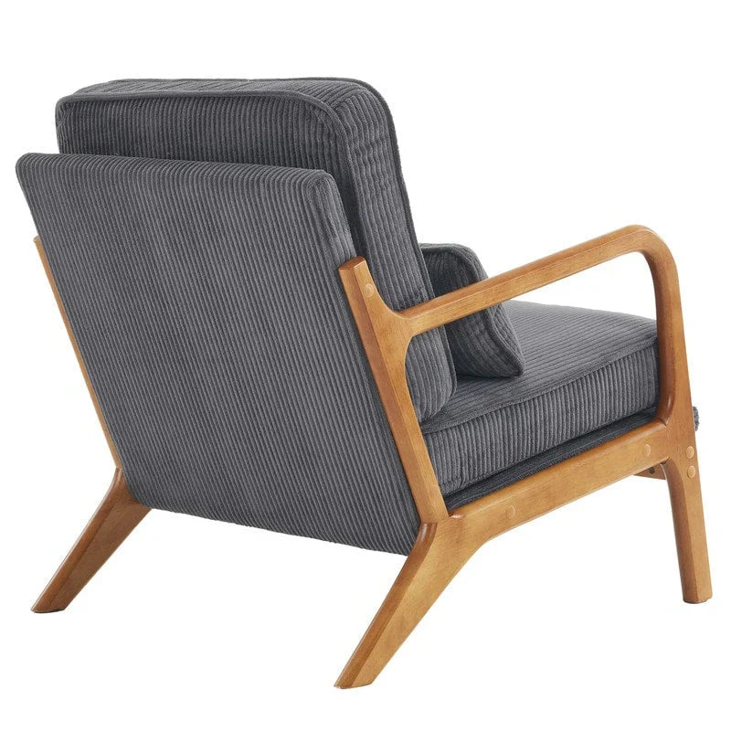 Fauteuil d’appoint rembourré moderne du milieu du siècle