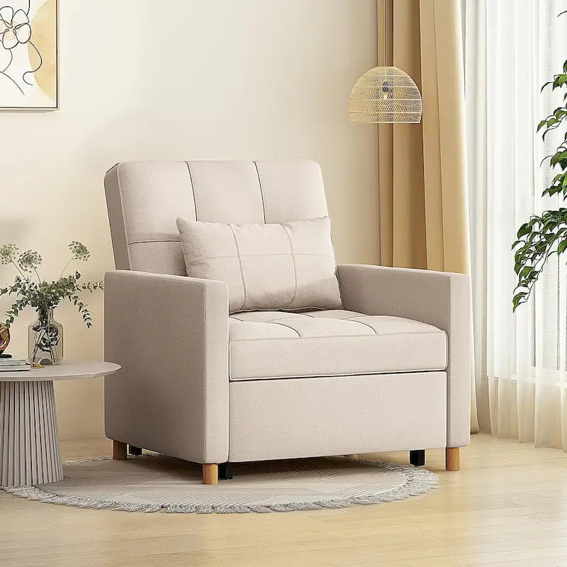 Fauteuil convertible 3-en-1 AECOJOY avec coussin et dossier réglable