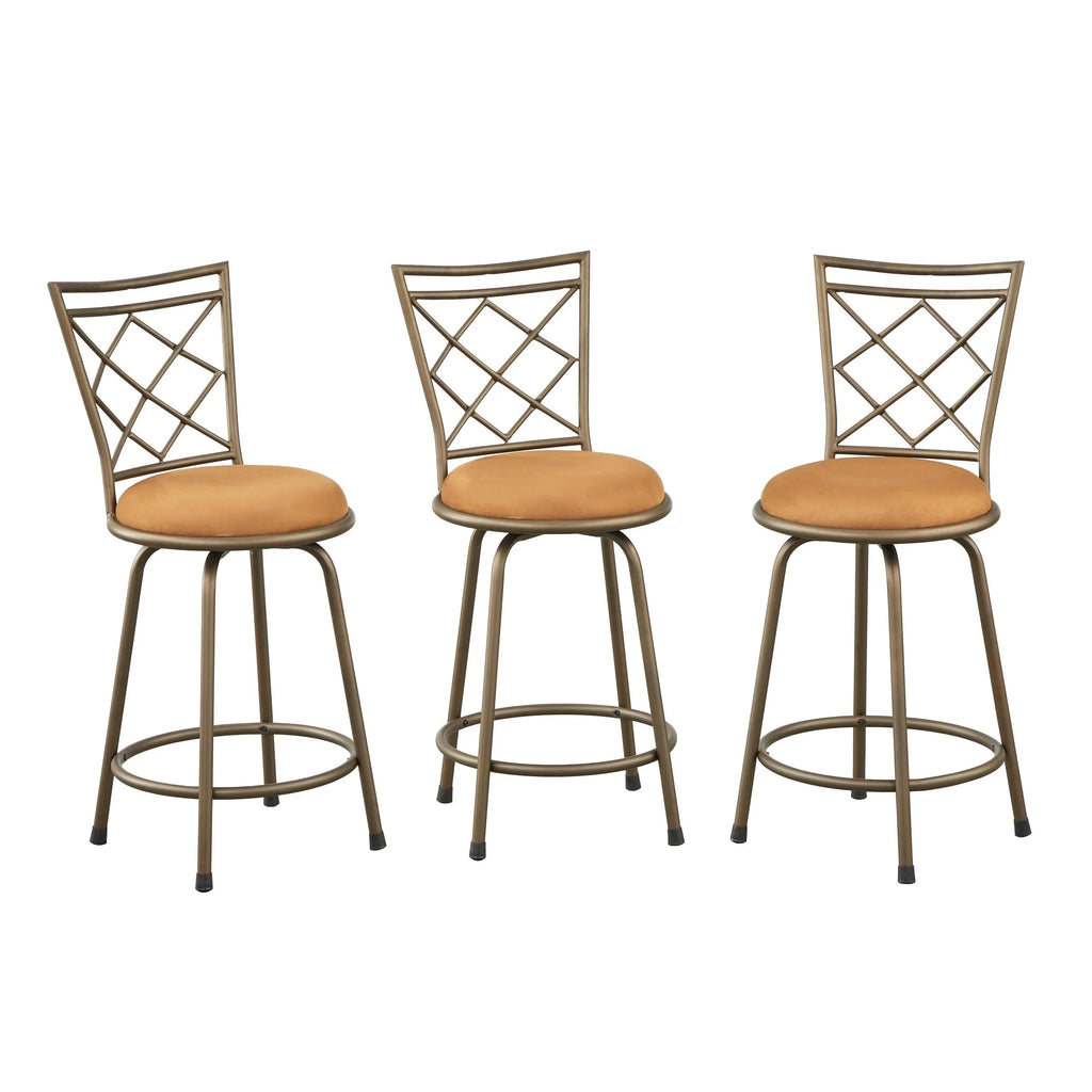 Simple Living Alyssa adjustable-height swivel stools (set of 3)
