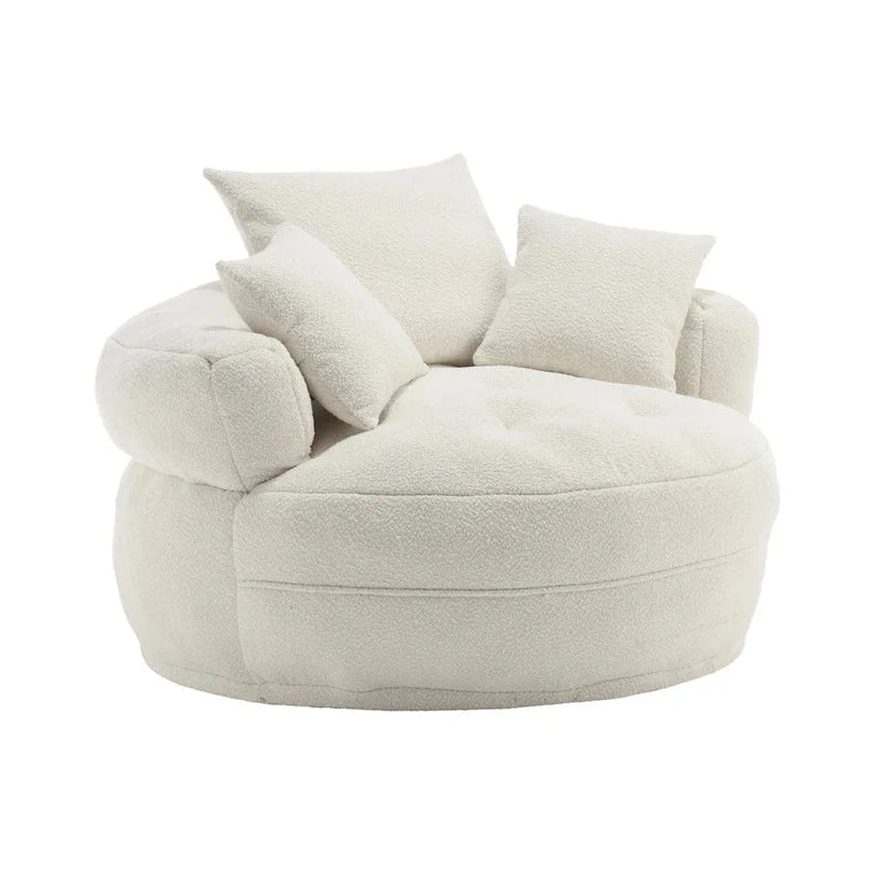 Fauteuil rond paresseux ?C blanc/bleu/gris/jaune/orange/rouge rosé/bleu marine/vert, une ou deux places