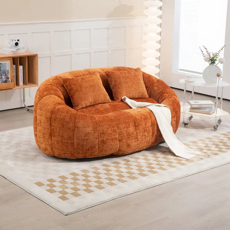 GDFStudio – Laurel Chenille-Sofa für 2 Personen mit hochdichtem Schaumstoff und übergroßem Komfort