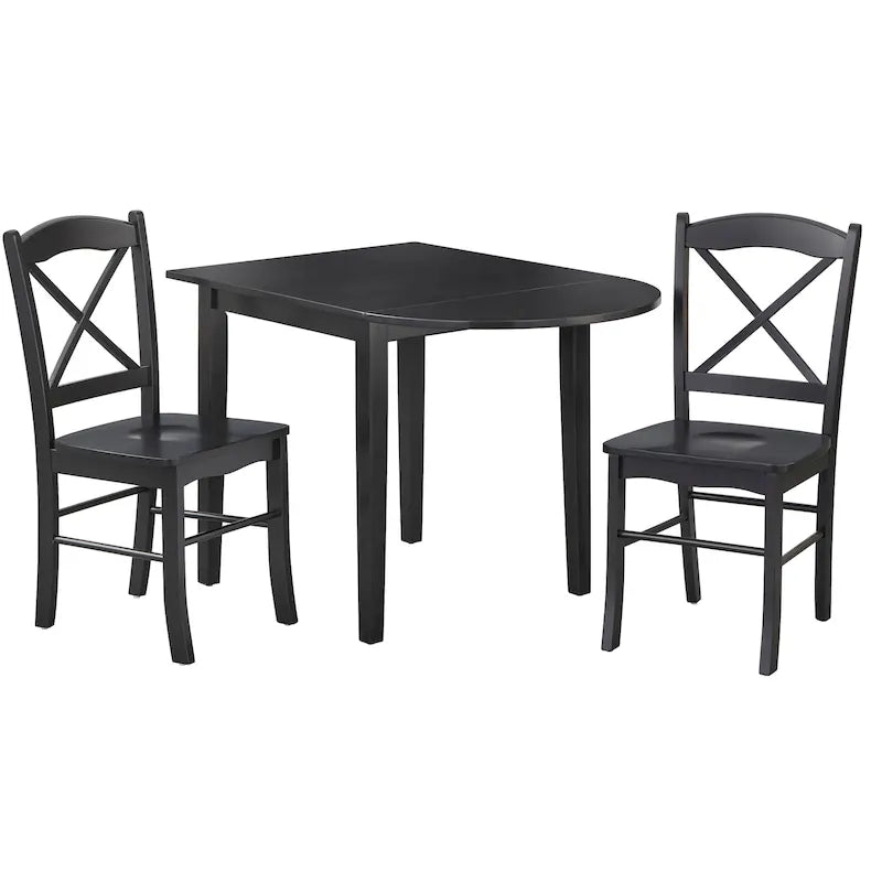 Ensemble repas 3 pièces Simple Living Country Cottage avec rallonge rabattable