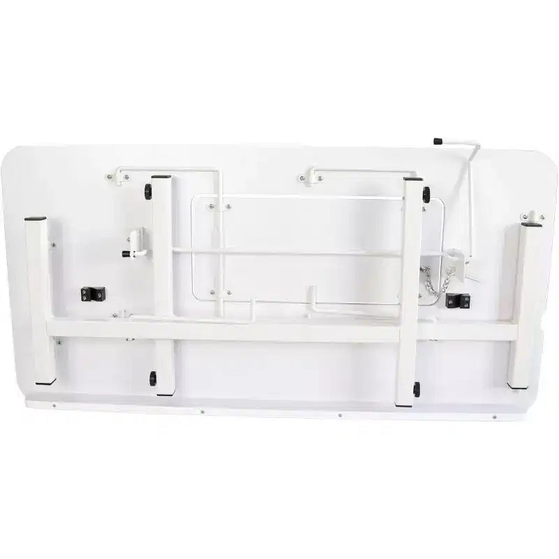 SewingRite SewStation 101 tragbarer, zusammenklappbarer Nähtisch mit Stahlbeinen, Weiß – ideal für Zuhause, Büro und Gewerbe
