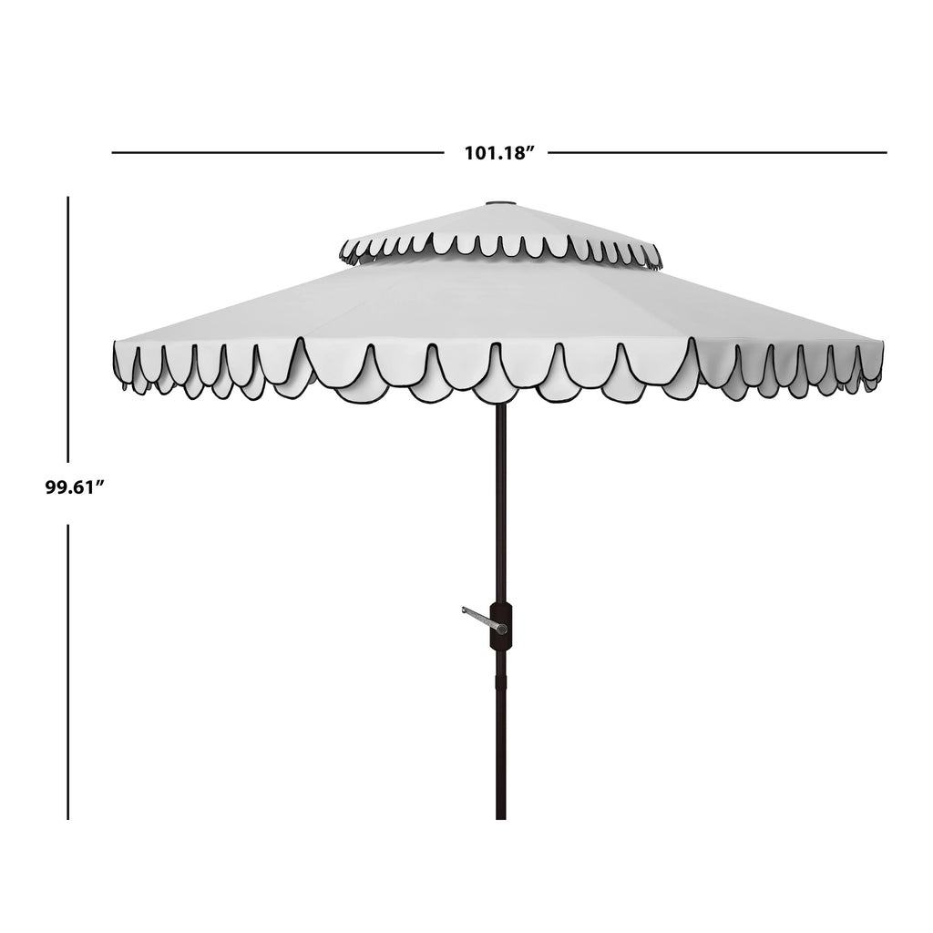 SAFAVIEH Kjerstin-bandeau voor buiten, dubbele kap, 9 ft