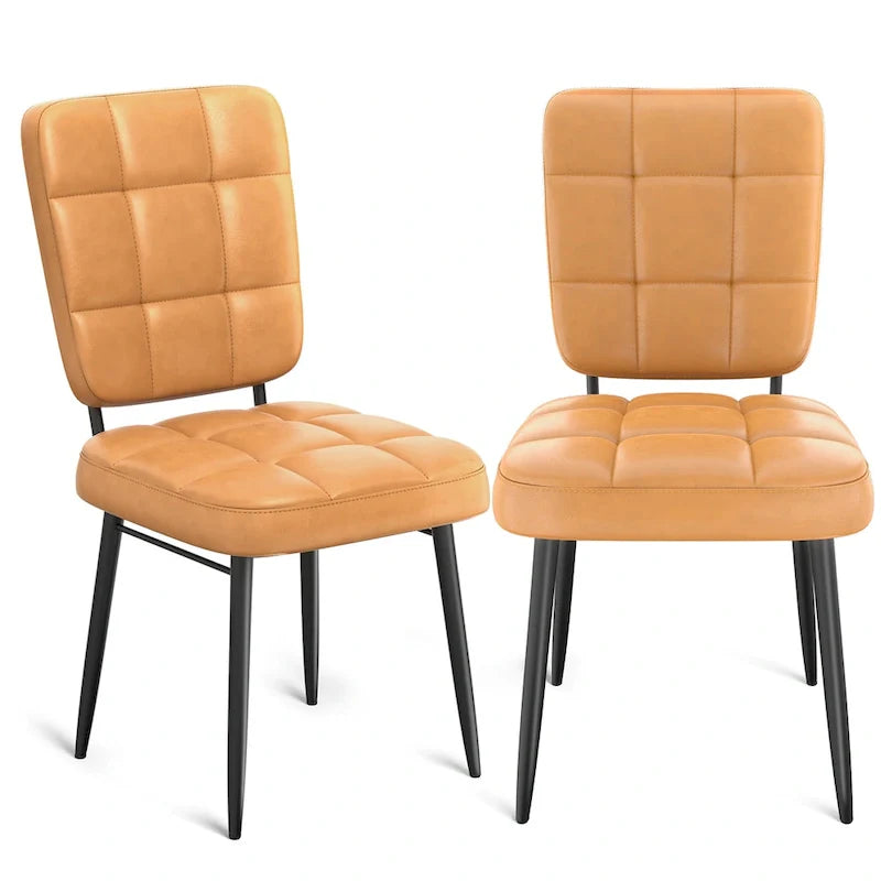 Moderne eetkamerstoelen, set van 2/4/6/8, gestoffeerde keukenstoelen met dik kussen voor de eetkamer