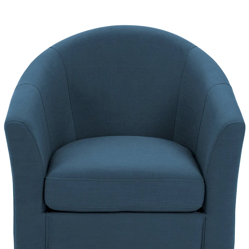 Set van 2 moderne gestoffeerde draaibare kuipstoelen voor de woonkamer