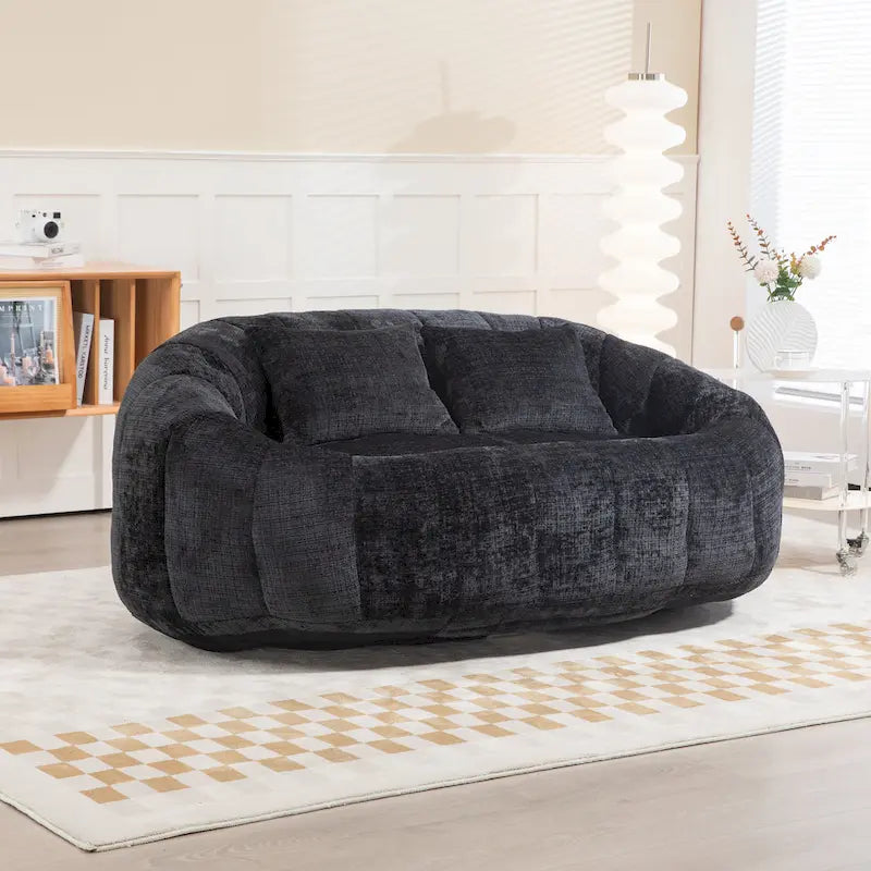 GDFStudio – Laurel Chenille-Sofa für 2 Personen mit hochdichtem Schaumstoff und übergroßem Komfort