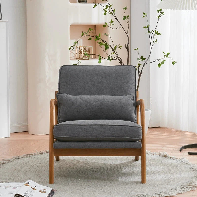 Fauteuil d’appoint rembourré moderne du milieu du siècle