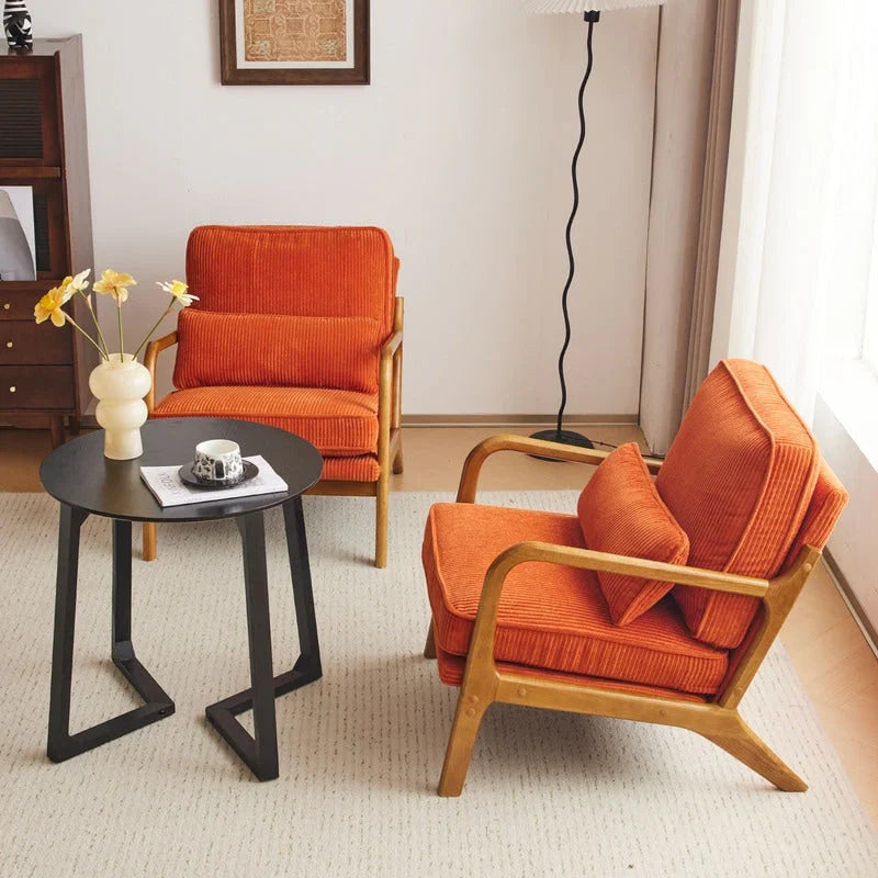 Fauteuil d’appoint rembourré moderne du milieu du siècle
