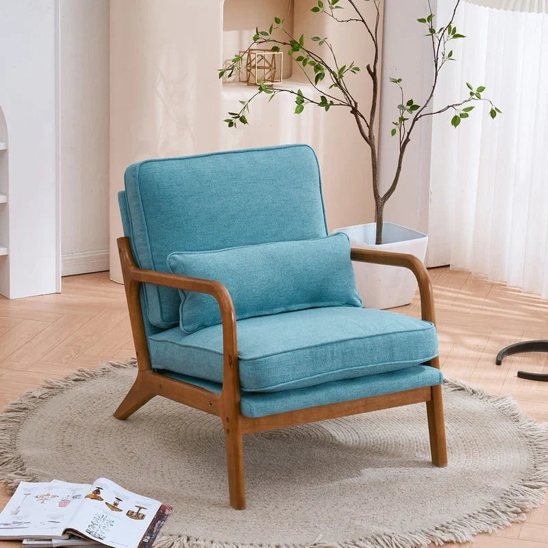 Fauteuil d’appoint rembourré moderne du milieu du siècle