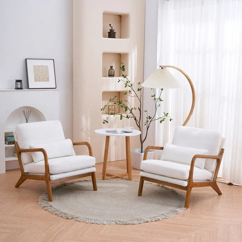 Fauteuil d’appoint rembourré moderne du milieu du siècle